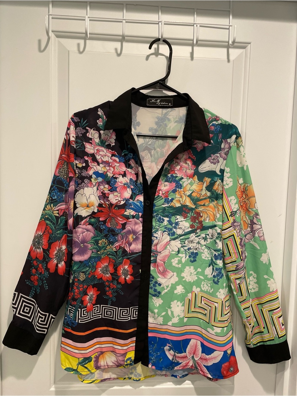 Floral Multicolor Button-Up Shirt Jacket